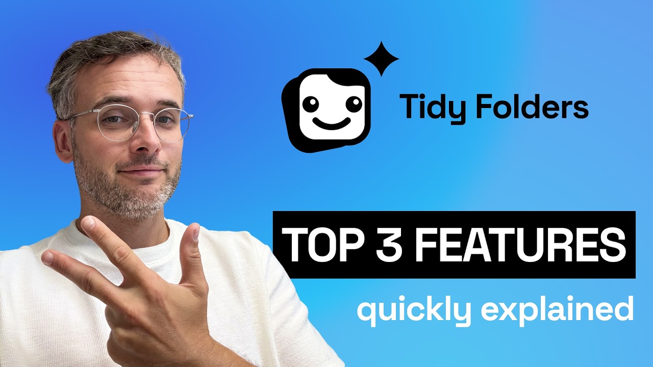 Video thumbnail: the top 3 features of Tidy Folders, the extension behind real Grok folders, demonstrated in the ChatGPT interface